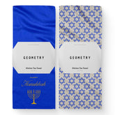 GEOMETRY toallas navidad, diseño estrella de david, para secado rápido.