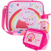 Botella de agua Get Trend Peppa Pig con pajilla, ideal para meriendas escolares