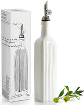getstar dispensador de aceite de oliva cerámico frente, diseño elegante para mesa y comedor.