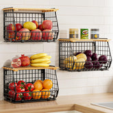 GGIU canasta fruta cocina colgante para ahorro de espacio