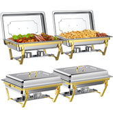 GGIU chafer buffet 8-quart con tapa mantiene caliente la comida para catering.