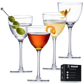 GIHOP Nick-Nora: copas de cóctel 5,8 oz para presentaciones elegantes.