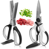 Tijeras de cocina Gidli dos en uno para cortes precisos de hierbas y alimentos
