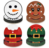 Gift Boutique Santa: plato de 9 pulgadas para cenas festivas y limpias.