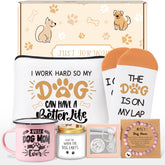 Giftissimo taza esmaltada de 12oz para café diario de mamá perro