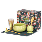 Giiouni tazón matcha cerámico con boquilla para verter sin goteos.