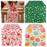 Gilprop sendero de mesa Día de San Valentín con colorido diseño festivo para la mesa