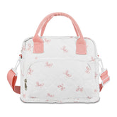 GISMTR Bolsa lunch corduroy, vista frontal, gran capacidad para comidas y snacks.