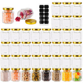 Frascos GIVAMEIHF 3 oz con tapas doradas para miel