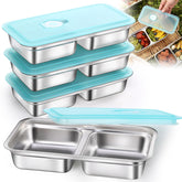 Conjunto Gksuu con doble compartimento para snacks y mayor organización.