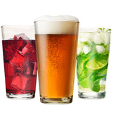 GLASS MONGER juego de 12 vasos altos de 16 onzas para bebidas en casa