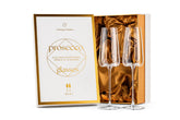 GLASSIQUE CADEAU copas Prosecco de tallo largo para brindis elegantes