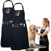 Gliitatu delantal-grooming-perro protege la ropa durante el corte