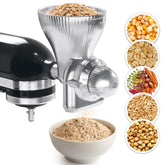 GLINK molino de granos metálico para KitchenAid, molienda eficiente para harinas caseras.