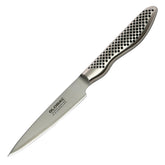 Global 4 pulgadas cuchillo pelar con filo afilado para cortes precisos en verduras.