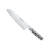 Global Santoku 7 pulgadas, hoja hueca para rebanar verduras con precisión