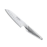Global Santoku hueco de 5 pulgadas, mango ergonómico para cortes suaves