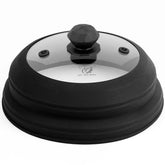 Cubre salpicaduras GLOU-GLOU para microondas con tapa de vidrio de 11,8 pulgadas.