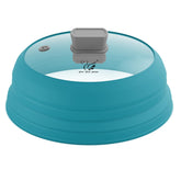 Tapa anti salpicaduras de vidrio GlouGlou Goose GGG azul para microondas
