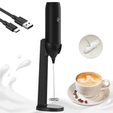 GLZOOO espumador de leche con cabezal recargable para espumas cremosas en casa.