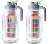 GMCOZY jarra de vidrio con infusor para infusionar frutas en agua.