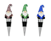 Gnome Stress tapón para botella de vino, set de tres colores, ayuda a conservar la frescura.