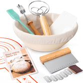 GobiSea kit de masa madre: canasta de fermentación de 9 pulgadas para dar forma uniforme
