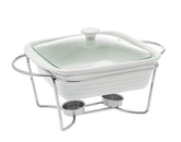 Godinger bandeja cuadrada para hornear con soporte, ideal para servir caliente en la mesa