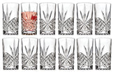 Vaso Dublin de Godinger con grabado estrella para bebidas elegantes.