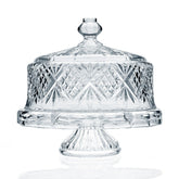 Godinger Dublin Crystal: bandeja para pastel con cúpula ideal para exhibir postres.