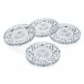 Posavasos de Godinger Dublin en cristal, conjunto cuatro, protegen superficies y añaden estilo.