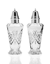 Godinger Dublin salero y pimienta en cristal claro para mesa elegante