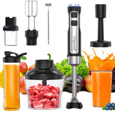 Gogocook licuadora inmersa, motor-cobre de 1000W para batidos suaves.