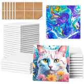 GOH DODD posavasos cerámicos sin esmalte, superficies lisas para manualidades creativas.