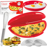 Good Cooking cocedor de omelette 2 en 1 con bandeja extraíble para desayunos rápidos.