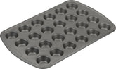 GoodCook molde mini magdalenas 24 tazas, liberación antiadherente para hornear sin papel