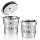 GoodCups cápsulas reutilizables de acero 304, vista frontal para café limpio.