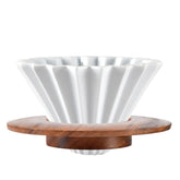 Goodening filtro cafe ceramico por goteo flor diseño para una taza elegante.