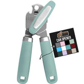 GORILLA GRIP abre latas con rueda de corte de acero inoxidable para un corte limpio.