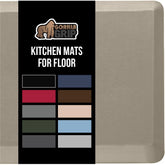 GORILLA GRIP alfombra cocina con confort 39x20 taupe para pies cansados
