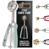 GORILLA GRIP Cucharón para galletas de 2 cucharadas con liberación suave.