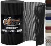 GORILLA GRIP powerGRIP, forro de cajón con textura gruesa para mayor estabilidad.