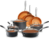 Conjunto Gotham Steel Pro 13 piezas para empezar a cocinar fácilmente.