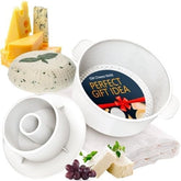 Grand Way Molde queso con follower y paño: conjunto para quesos caseros suaves y firmes.