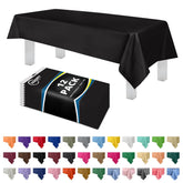Mantel Grandipity 54x108 negro cubre la mesa y protege de salpicaduras.