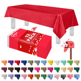 Mantel Grandipity rojo, rectangular y desechable, ideal para fiestas rápidas.