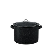 Olla Granite Ware con recubrimiento de vidrio para calor uniforme.