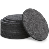GravGrow posavasos de fieltro gris, conjunto de 12, para proteger superficies.
