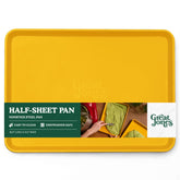 Great Jones Holy Sheet Pan Mostaza, vista general, hornea de manera uniforme para varias recetas