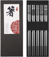 Greatamzor palillos de acero inoxidable de 9-25 pulgadas para uso diario y aptos para lavavajillas.